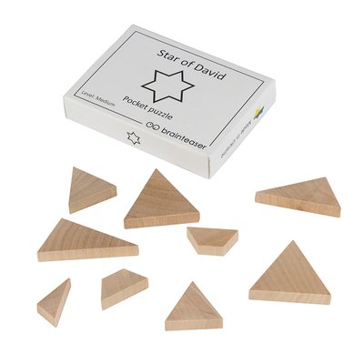 Star of David pocket puzzle | Міні головоломка ЗАМОРОЧКА 5028en фото